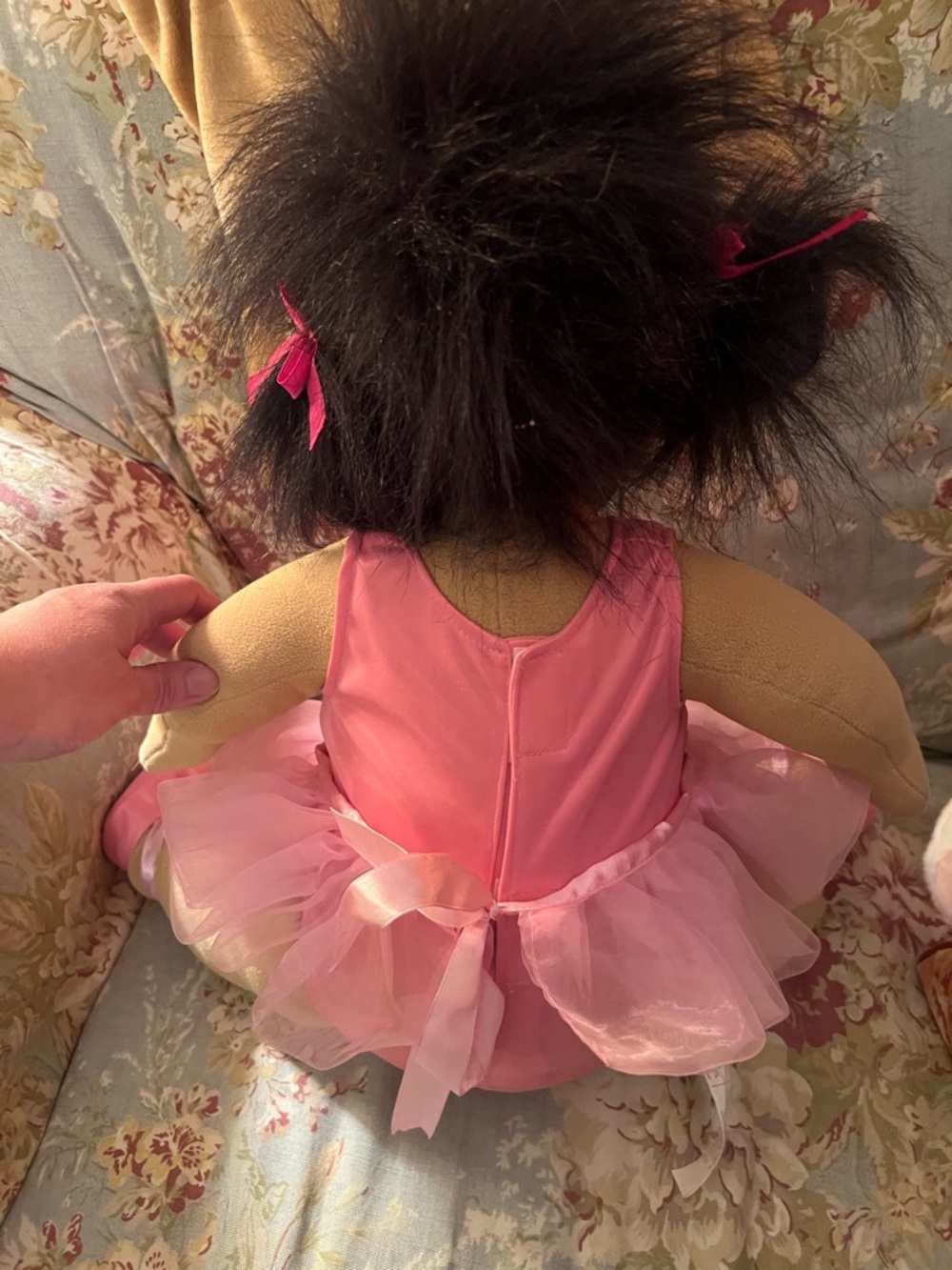 Reuben’s Barn Pink Ballerina Doll - Soft Cloth Toy - Picture 2 of 3